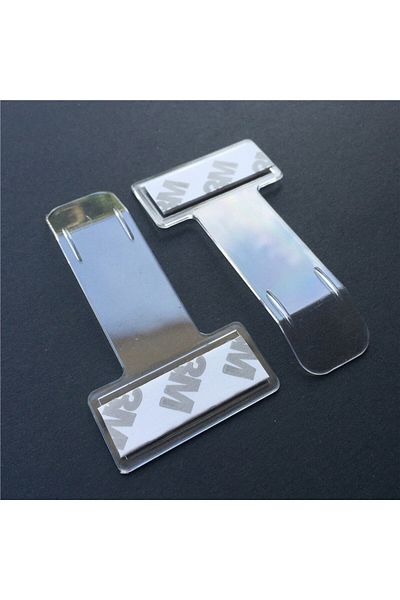 Choice Transparent 2pcs 2pcs Transparent Car Vehicle Parking Ticket Receipt Permit Card Holder Clip Sticker