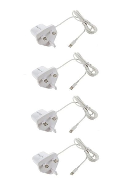Taimi Pack Of 4 Charger With USB Cable For IPhone and Ipad