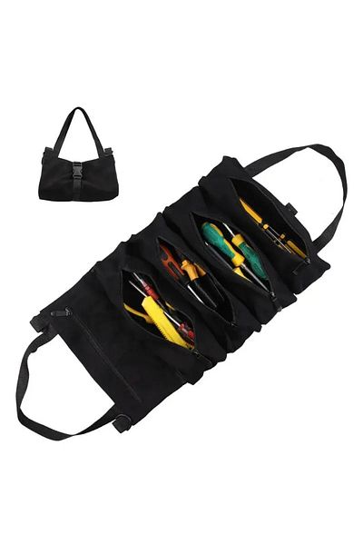 Choice Black Portable Oxford Cloth Storage Bag Toolkit Car Automotive Motorcycle Canvas Wrench Tool Organiz