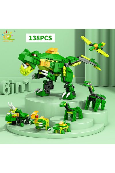 Choice No.0-2 Huiqibao 6in1 City Engineering Car Police Truck Building Blocks Tank Helicopter Bricks Fire F