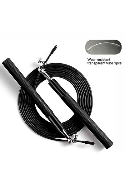 Choice Black Worthwhile Crossfit Jump Rope Professional Speed Bearing Skipping Fitness Workout Training Equ