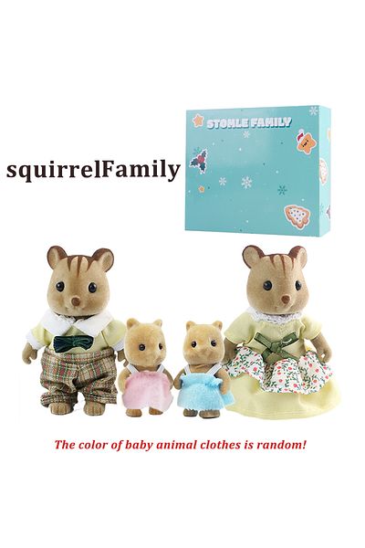 MSFTOYS G08-k02 Box Box Packing Forest Family Reindeer Bunny Panda Animal Simulation Dollhouse Playset Play