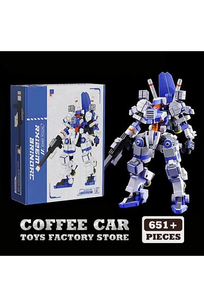 Choice 651pcs New Mecha Warrior Moc Blocks Plastic Toys Super Armor Robot Building Bricks Model Action Figu