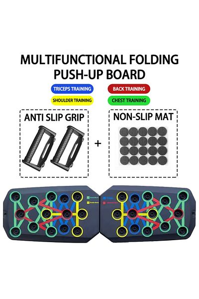 Choice Board pad Portable Multifunctional Push-up Board Set With Handles Foldable Fitness Equipment For Che