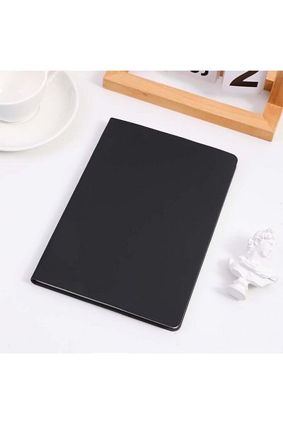 Choice A5 Dark Grey A5 Soft Leather Notebook, 120 Pages, Office Stationery, Waterproof Cover, Comfortable T