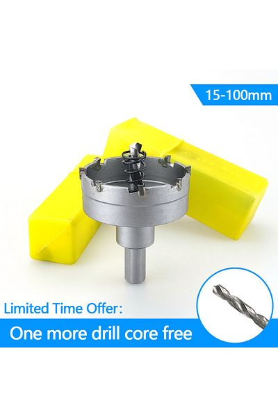 SHENSEN 1Pc 15-100mm TCT Hole Saw Carbide Tip Core Drill Bit Cutter Drilling crown for metal Stainless St...