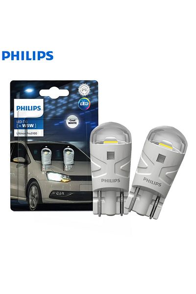 Philips 6500k T10 Ultinon Pro3100 Led T10 W5w 6500k Cool White New Style Car Interior/park Light