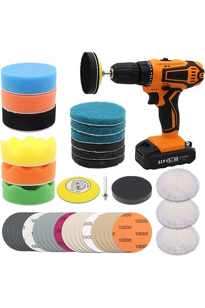 Choice 3 Inches 41 Pcs 3 Inch Car Headlight Restoration Kit ,sanding Discs With Backing Pad, Scouring Pads,
