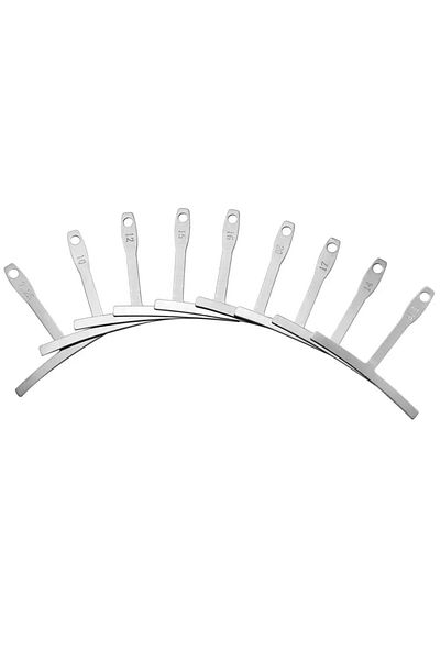 Miwayer 9 Pcs Guitar Radius Gauge Under String Radius Gauge String Gauges Luthier Tools for Guita...
