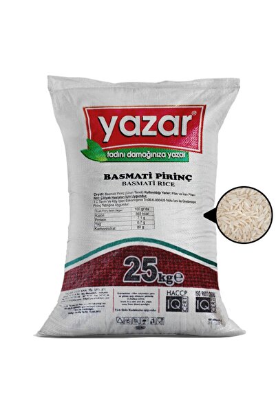 YAZAR Basmati Pirinç 25 Kg