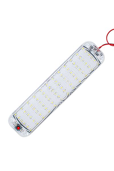 Choice شريط إضاءة داخلي 72 مصباح LED 12 فولت - 80 فولت مع مفتاح إضاءة مصباح داخلي للسيارة LED
