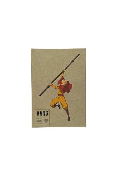 Space License Avatar Aang Hard Cover Ruled Notebook