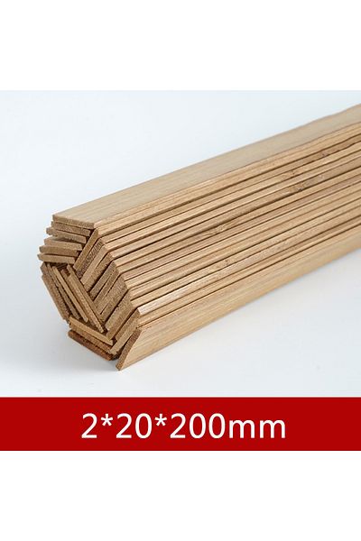 Choice 2x20x200 Sw84585-03 10pcs/lot Bamboo Wood Diy Building Model Material Handmade Craft Furniture Lante