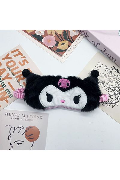 Choice Kuromi Sanrio Hello Kitty Eye Mask Sleeping Girl's Heart Cartoon Kawaii Kuromi My Melody Cinnamoro