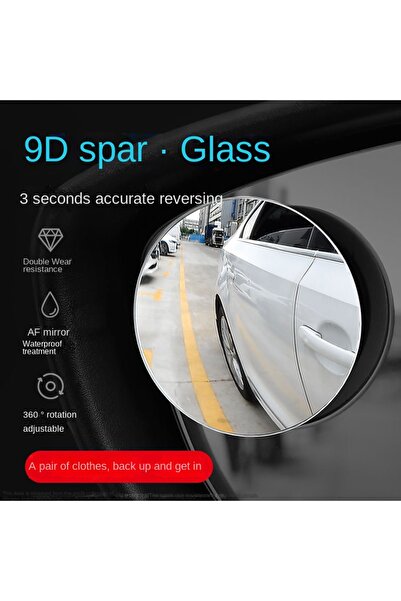 Choice Car Blind Spot Rearview Mirror Wide Angle 360 Degree Adjustable Small Round Mirror Car Reverse...