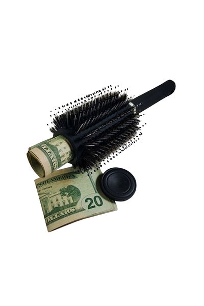Choice Black Hee Rak Hair Brush Comb Diversion Stash Safe Hidden Compartment Functions As An Authentic Brus