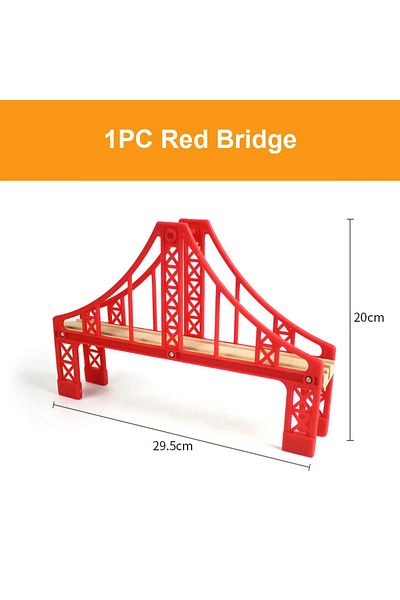 Choice A1 Diy Children Wooden Train Rail Track Accessories Toy Cross Track Railway Toys Compatible All Trac