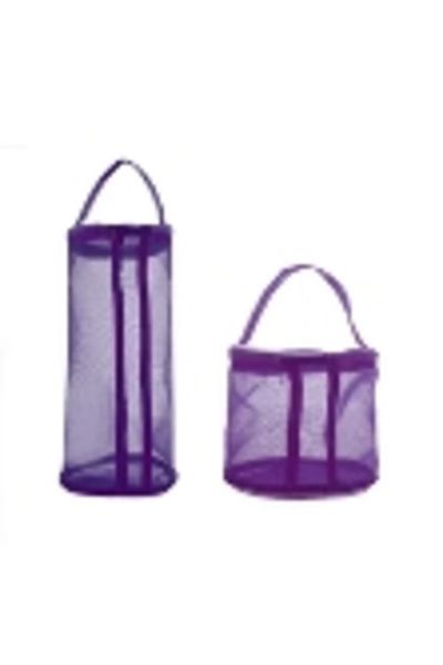 Choice S Purple Portable Yarn Storage Bag Hollow Mesh Knitting Wool Yarn Bags Crochet Yarn Handbag Organize