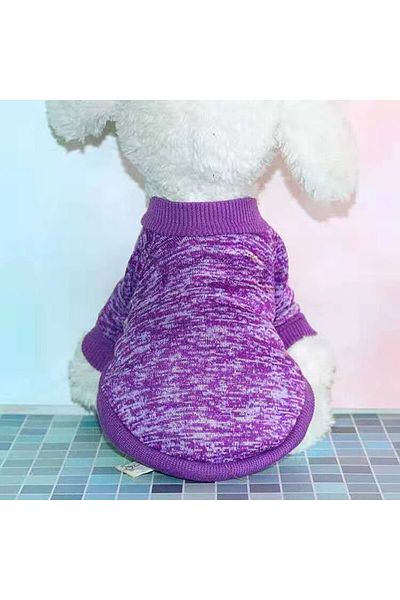 Choice Xl Gjkpurple Dog Warm Clothes Spring Autumn Winter Cute Fashion Jacket Round Neck Sweater Pet Suppli