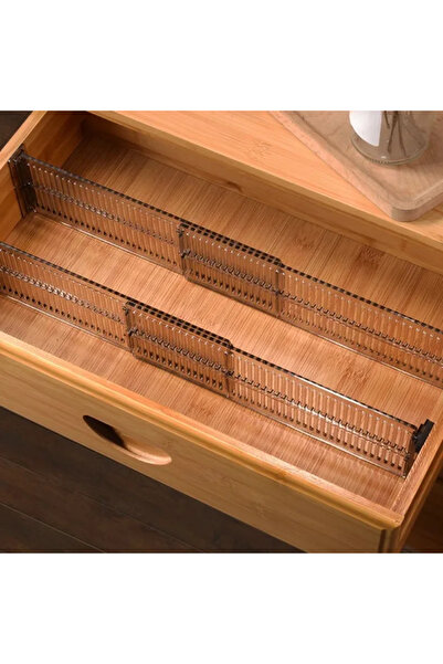 Choice 1 مجموعة مكونة من قطعتين/مجموعة من مقسمات الأدراج القابلة للتعديل، منظم تخزين متين لخزانة الملابس