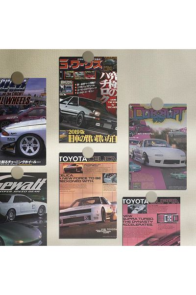 Choice 10pcs 10pcs 10×15cm Jdm Car Japanese Racing Car Posters Wall Collage Print Kit Wall Decor Home Room