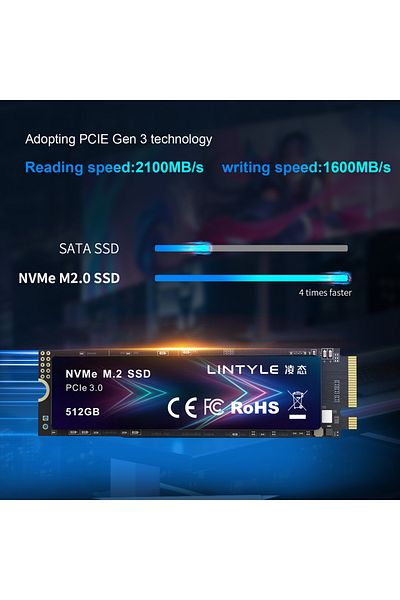 Choice 256GB LINTYLE NVME M.2 PCIe 3.0 SSD1TB 512GB 256GB Gen3*4 Solid State Drive 2280 Internal Hard Disk