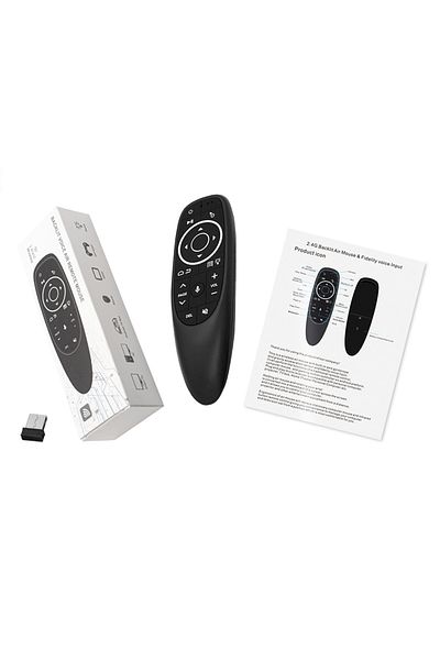 Choice جهاز التحكم عن بعد الصوتي G10 G10S Pro 2.4G ماوس هوائي لاسلكي جيروسكوب التعلم بالأشعة تحت الحمراء لنظام Android TV Bo...