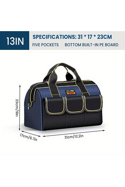 AIRAJ 13 Inch 3113 13 Inch New Electrician Tool Bag With Reflective Strip Oxford Cloth Wear-resistant Mult