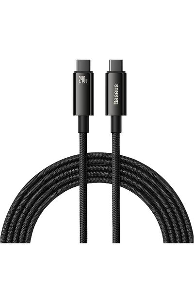 Baseus 3m 240W Baseus PD 240W Super Fast Charging Cables For iPhone 16 15 Plus Promax TypeC To USB Type C W
