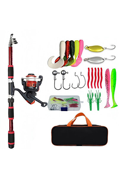 Choice مجموعة قصبة الصيد كاملة مع قضيب صيد تلسكوبي وبكرة دوارة وطعوم وخطاطيف ...
