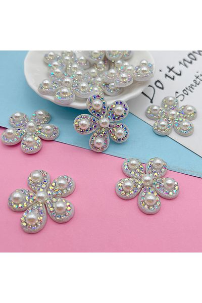 Change Tutto 20Pcs 25mm Padded Colorful Rhinestone Bow Tie Patches for DIY Clothes Hat Headwear Hair Clips Dec...