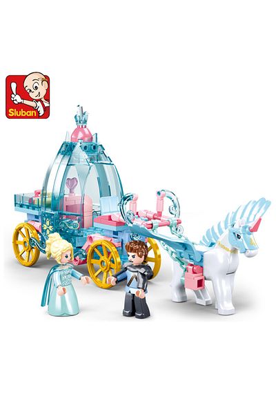 Choice 191pcs No Box Sluban Friends Expert Romantic Princess Building Blocks Snow Pink Dream Royal Castle B
