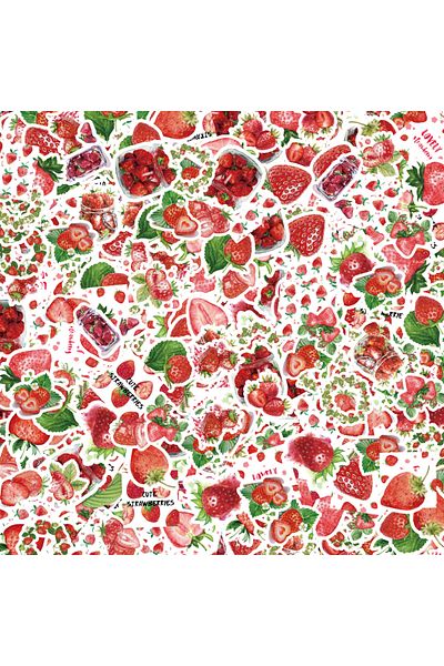 Choice 46pcs Fruit Strawberry Graffiti Stickers Decorated Notebook Water Cup Suitcase Guitar Diary Class...