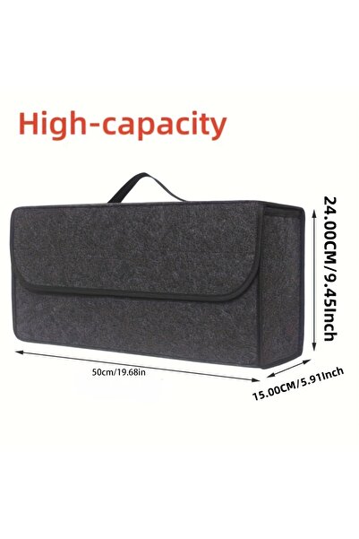 Choice منظم أدوات تخزين صندوق السيارة المضاد للانزلاق رمادي اللون مقاس 50-15-...