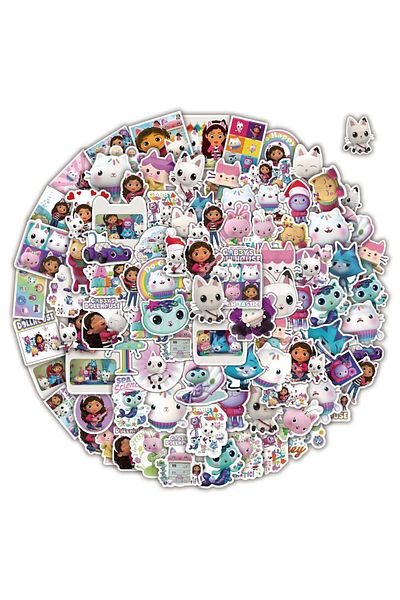 Choice 100Pcs Gabby's Dollhouse Stickers For Suitcase Skateboard Laptop Luggage Fridge Phone Car Styling...
