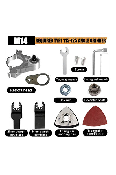 Choice1 محول ملحق متعدد الوظائف لطحن الزوايا M14 من Oscillate Tool محول شفرة ...