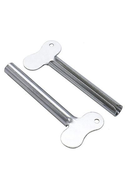 Choice 2 Pcs Stainless Steel Tube Metal Key Toothpaste Squeezers For Bathroom Hair Dye Cosmetic Tubes Sq...