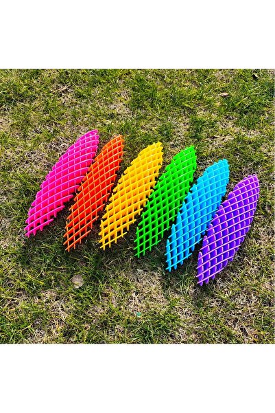 Choice 1 قطعة من ألعاب الدودة العشوائية الملونة ذات الستة جوانب لتخفيف الضغط ...