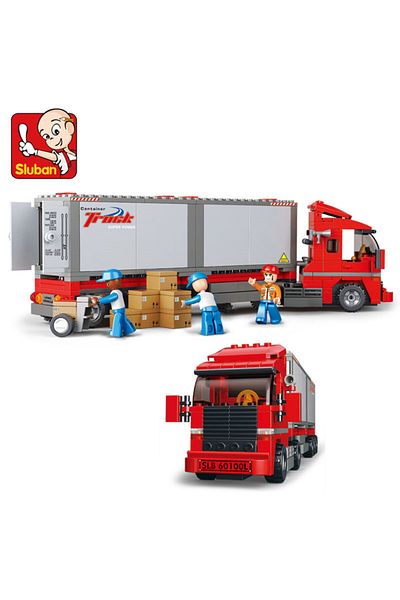Choice 345Pcs Urban Freight Storage City Big Truck Car Model Building Blocks Sets DIY Hobbies Brinquedos...