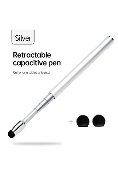 Choice Wk1044a Silver Capacitive Universal Telescopic Stick Smart Stylus Touch Pen Pencil For Touch Screen
