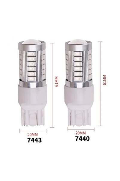 Choice 1157 BAY15D P21/5W أحمر 2X 1156 1157 P21/5W BAY15D 7440 7443 3157 33SMD مصابيح فرامل فائقة السطوع للضباب