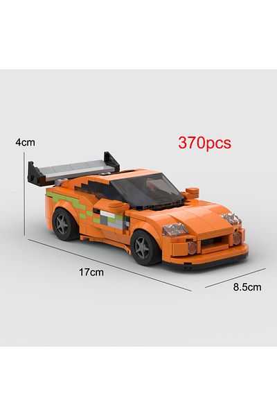 Choice Supra For Paul Moc Fast & Furious1 Supra 370pcs Sports Car Vehicle Speed Champion Racer Building Blo