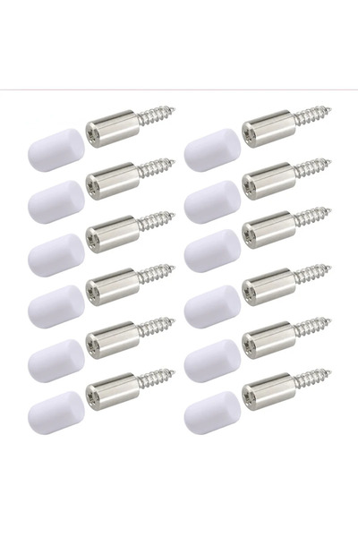 Choice 12 قطعة من براغي التثبيت الذاتي المتقاطعة مع دعامة غلافية للألواح الخش...