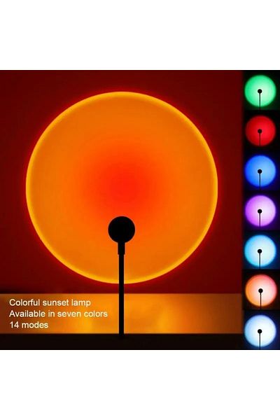 Choice Red Color Mini Atmosphere Night Light Rgb Usb Sunset Projection Lamp For Photography Selfie Party Ho