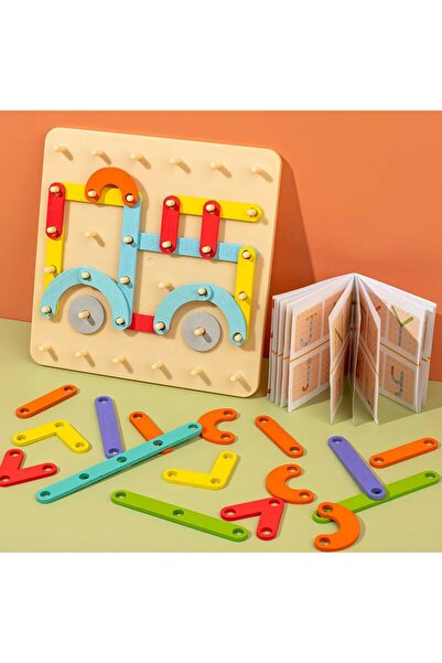 Choice 1 Set Montessori Variable Shape Matching Column Creative Building Blocks Early Education Toy