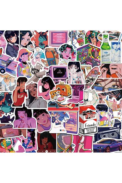 Choice 50pcs-random 50pcs Cute Fashion City Pop Girl Decorative Stickers Art Craft Scrapbooking Diary Stati