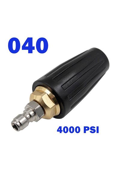 Choice 040 360 Rotating Turbo Nozzle Sprayer With 1/4" Quick Connect 4000 Psi High Pressure Washer Cleaner