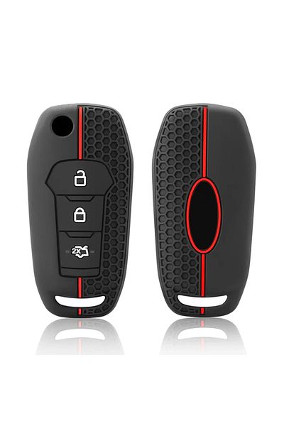 Choice 3 Buttons Silicone Car Remote Key Case Cover For Ford Figo 2017 Mondeo 5 Ecosport Puma 2020 Fiest...