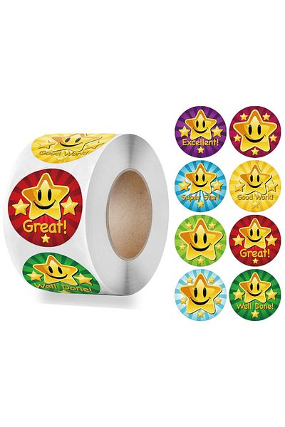 Choice Style 14 500pcs Teacher Reward Stickers For Kids Children Kindergarten School Encouragement Students