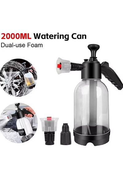 Choice Gray 2l Foam Sprayer Car Wash Hand-held Foam Watering Can Air Pressure Sprayer Plastic Disinfection